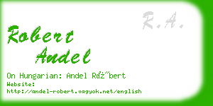 robert andel business card